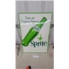 Image 1 : Vintage 1960s Sprite "Taste Its Tingling Tartness" Tin Advertising Sign 20 x 27.6"