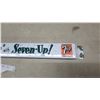 Image 4 : Vintage 7Up "Fresh Up With Seven-Up!" Enameled Metal Door Push Bar Sign, 1950s-1960s 3 x 31"