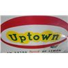 Image 2 : 1965 Vintage Uptown "An Extra Twist of Lemon" Embossed Tin Advertising Sign 35 x 59"