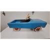 Image 1 : Vintage 1950s-60s AMF Junior Toy Co. Blue Pressed Steel Pedal Car 34" Long