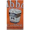 Image 2 : 1953 Blue Ribbon Coffee "Wonderful Flavour" Metal Tin Embossed Advertising Sign 19 x 27"