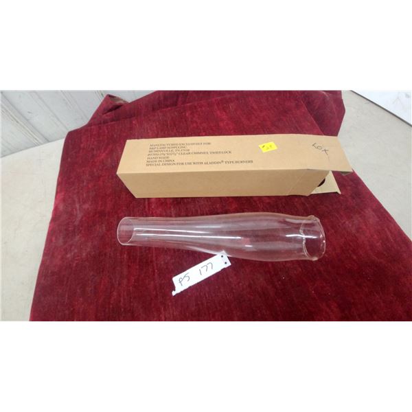 Aladdin Twist-Lock Clear Glass Lamp Chimney, 2 5/8 x 12 1/2", B&P Lamp Supply