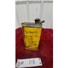 Image 5 : Rega Coach Oil Tin Can with Yellow Graphics and Carriage Illustration