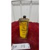 Image 6 : Rega Coach Oil Tin Can with Yellow Graphics and Carriage Illustration