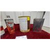 Image 5 : Vintage Oil Cans Incl. Esso MP Grease, Veedol, Ford Glycol Anti-Freeze, IH Power Steering and More