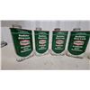 Image 3 : Vintage Texaco Radiator Stop Leak 8 Fluid Ounce Cans, Bilingual Labels, Set of 7 6 with Product