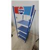 Image 3 : Pepsi Display Rack, 4-Tier, Blue & White, Red & Blue Pepsi Logo Signage 72" Hgt.