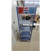 Image 5 : Pepsi Display Rack, 4-Tier, Blue & White, Red & Blue Pepsi Logo Signage 72" Hgt.