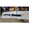 Image 10 : Vintage 1940s Wood Airplane Propeller, 93", Original Spline Shaft and Cover Plate