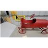 Image 11 : Vintage Early 20th-Century Red Metal Roadster Style Pedal Car with Spoked Wheels