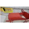 Image 3 : Vintage Early 20th-Century Red Metal Roadster Style Pedal Car with Spoked Wheels