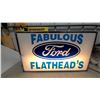 Image 2 : "Fabulous Ford Flathead's" Light-Up Advertising Sign, 25"×14"