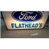 Image 5 : "Fabulous Ford Flathead's" Light-Up Advertising Sign, 25"×14"