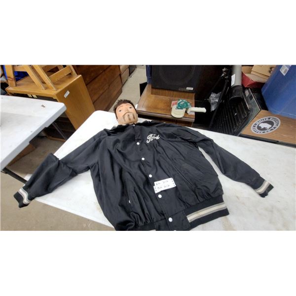 Canada Sportswear Style 2001N Black 4XL Ford Bomber Jacket, "Hot Rod Forever"