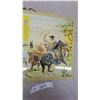Image 3 : Banco de Comercio de Chihuahua "En el Ahorro Está la Abundancia" Cowboy Tin Litho Sign