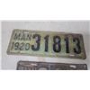 Image 2 : Antique 1920 and 1921 Manitoba Canada Automobile License Plates, Set of 2