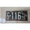 Image 2 : 1926 Manitoba License Plates, Numbers 35-9707 and 6-116