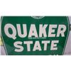 Image 3 : Quaker State Motor Oil Tombstone Metal Sign, "Guaranteed 100 Per Cent Pure"