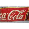 Image 3 : Vintage 1940s-1950s "Drink Coca-Cola" Embossed Metal Advertising Sign with Contour Bottle 17”×57”
