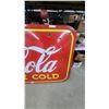 Image 10 : 1941 "Drink Coca-Cola Ice Cold" Porcelain Enamel Advertising Sign 47”×93”