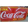 Image 2 : 1941 "Drink Coca-Cola Ice Cold" Porcelain Enamel Advertising Sign 47”×93”
