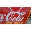 Image 4 : 1941 "Drink Coca-Cola Ice Cold" Porcelain Enamel Advertising Sign 47”×93”