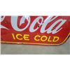 Image 5 : 1941 "Drink Coca-Cola Ice Cold" Porcelain Enamel Advertising Sign 47”×93”