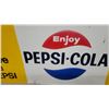 Image 3 : 1966 Pepsi-Cola "Have a Pepsi" and "Take Home a Carton" tin embossed Advertising Sign 17.6”×47”