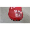Image 5 : "Read the Star Weekly on Sale Here" Red Porcelain Enamel Advertising Sign 7.6”×24” vintage