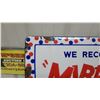 Image 3 : "Miracle Feeds" Livestock and Poultry Vintage Enamel Advertising Sign 24”×36”