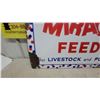 Image 7 : "Miracle Feeds" Livestock and Poultry Vintage Enamel Advertising Sign 24”×36”