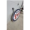 Image 5 : Imperial Esso Dealer Double-Sided Porcelain Enamel Oval Sign, 40” × 60”