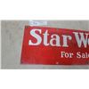 Image 2 : Vintage "Star Weekly For Sale Here" Enamel Advertising Sign 8”×28”