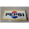 Image 2 : 1969 Pepsi Metal Advertising Sign with Yellow Border,, 12” × 29”