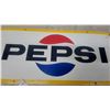 Image 3 : 1969 Pepsi Metal Advertising Sign with Yellow Border,, 12” × 29”