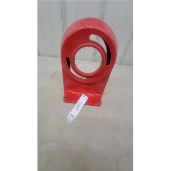 Vintage air meter cast wall mount in red