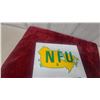 Image 6 : National Farmers Union Member flange 2 sided Sign with Yellow Canada Map and Green NFU Logo 12”×13”
