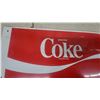 Image 5 : Vintage "Enjoy Coca-Cola" Double-Sided Metal Advertising Sign With White Swoosh Design 10”×22”