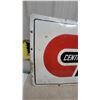 Image 2 : Vintage Central Transport Metal Advertising Sign with Red "C" Logo 30”×50”