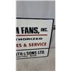 Image 4 : Farm Fans Inc. Authorized Dryer Sales and Service Sign, D. Voth and Sons Ltd. Manitou, Manitoba