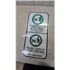 Image 1 : Municipal Dog Leash and Clean-Up By-Law 6931 and 9090 Regulatory metal Sign 23.6”×12”