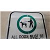 Image 2 : Municipal Dog Leash and Clean-Up By-Law 6931 and 9090 Regulatory metal Sign 23.6”×12”