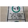Image 3 : Municipal Dog Leash and Clean-Up By-Law 6931 and 9090 Regulatory metal Sign 23.6”×12”