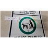 Image 4 : Municipal Dog Leash and Clean-Up By-Law 6931 and 9090 Regulatory metal Sign 23.6”×12”