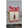 Image 1 : Coca-Cola "Ice Cold Served Here" Plastic A-Frame Sandwich Board Sign 24”×38”