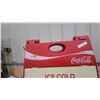 Image 2 : Coca-Cola "Ice Cold Served Here" Plastic A-Frame Sandwich Board Sign 24”×38”