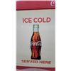 Image 3 : Coca-Cola "Ice Cold Served Here" Plastic A-Frame Sandwich Board Sign 24”×38”