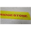 Image 7 : Vintage Bridgestone "BS" Advertising metal Sign, 2 sided Red and Yellow 7.6”×37.6”