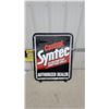 Image 6 : Castrol Syntec Synthetic Motor Oils Authorized Dealer metal 2 sided Sign 24”×29”