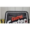Image 7 : Castrol Syntec Synthetic Motor Oils Authorized Dealer metal 2 sided Sign 24”×29”